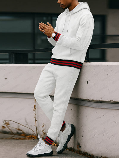 Casual Athletic Hoodie Joggers Set