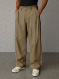 Soft 100% Cotton Pleated Pants