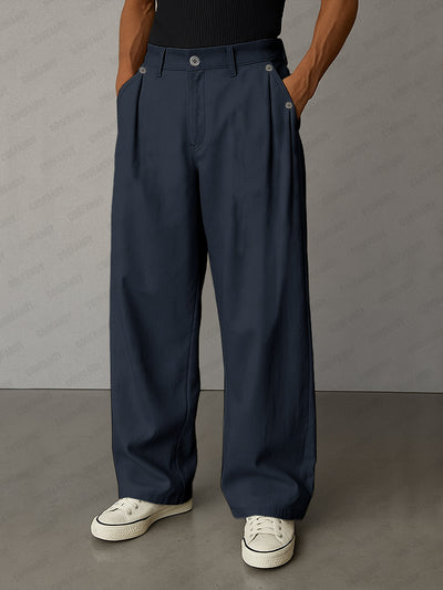 Soft 100% Cotton Pleated Pants