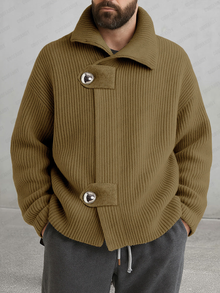 Trendy Relaxed Fit Knit Cardigan