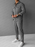 Classic Corduroy Shirt Pants Matching Set