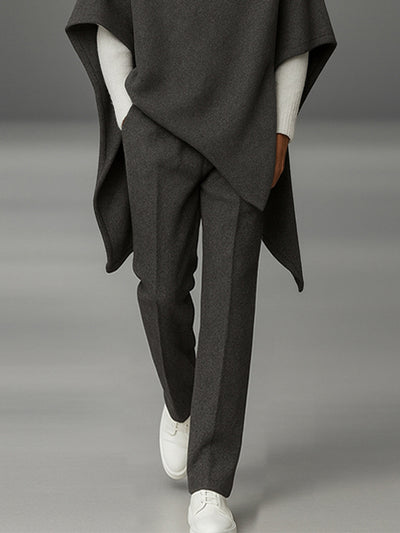 Urban Turtleneck Cloak Cape and Pants Set