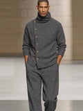 Smart Casual Turtleneck Pullover Pants Set