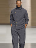 Smart Casual Turtleneck Pullover Pants Set