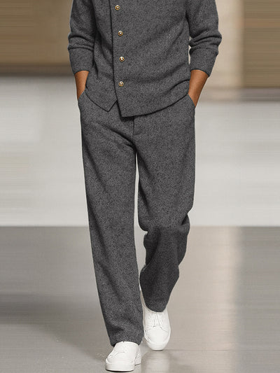 Smart Casual Turtleneck Pullover Pants Set