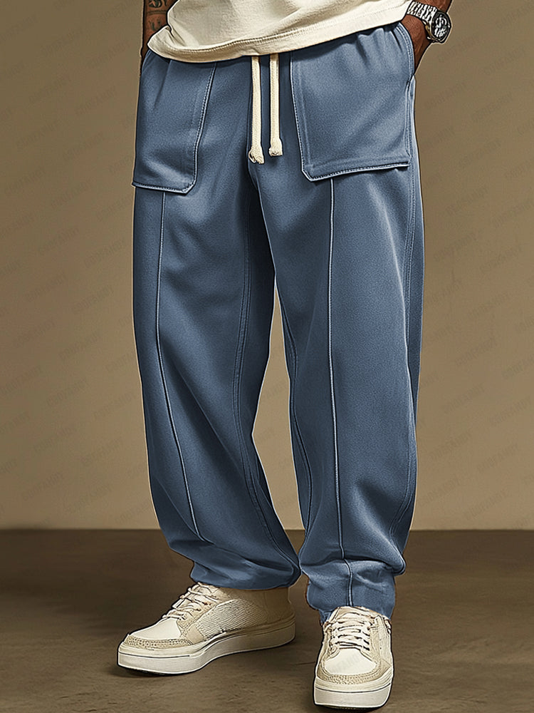 Comfy Utility Street Style Suede Pants