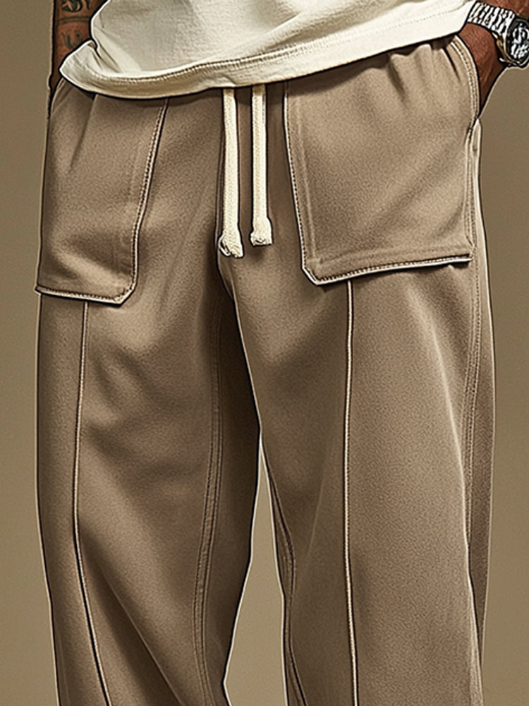 Comfy Utility Street Style Suede Pants