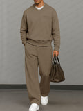 Casual Essential Sweatshirt Pants Set