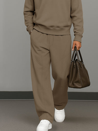 Casual Essential Sweatshirt Pants Set
