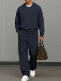 Casual Essential Sweatshirt Pants Set