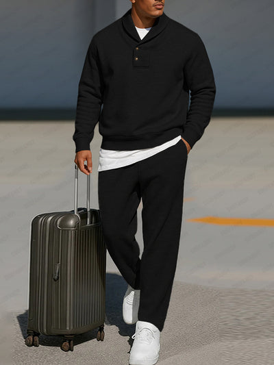 Versatile Casual Sweatshirt Pants Set