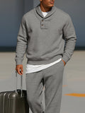 Versatile Casual Sweatshirt Pants Set