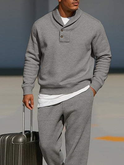 Versatile Casual Sweatshirt Pants Set