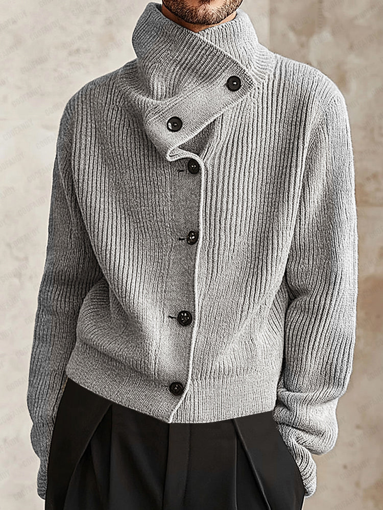 Comfy Trendy Stack collar Cardigan