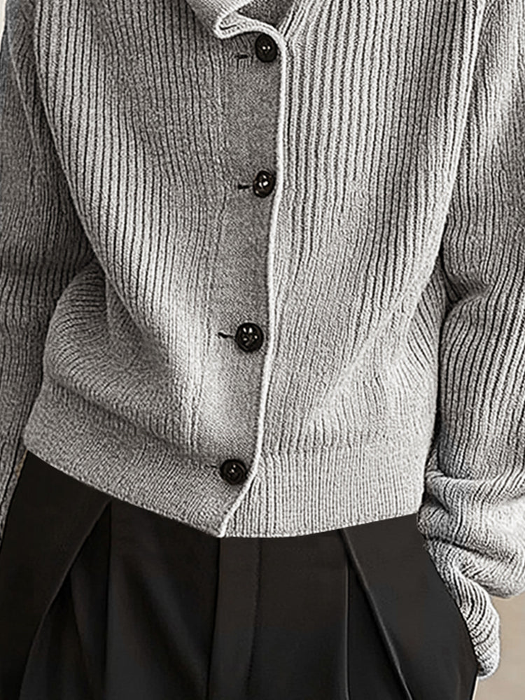 Comfy Trendy Stack collar Cardigan