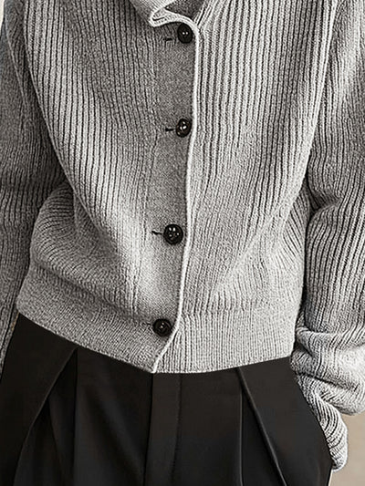 Comfy Trendy Stack collar Cardigan