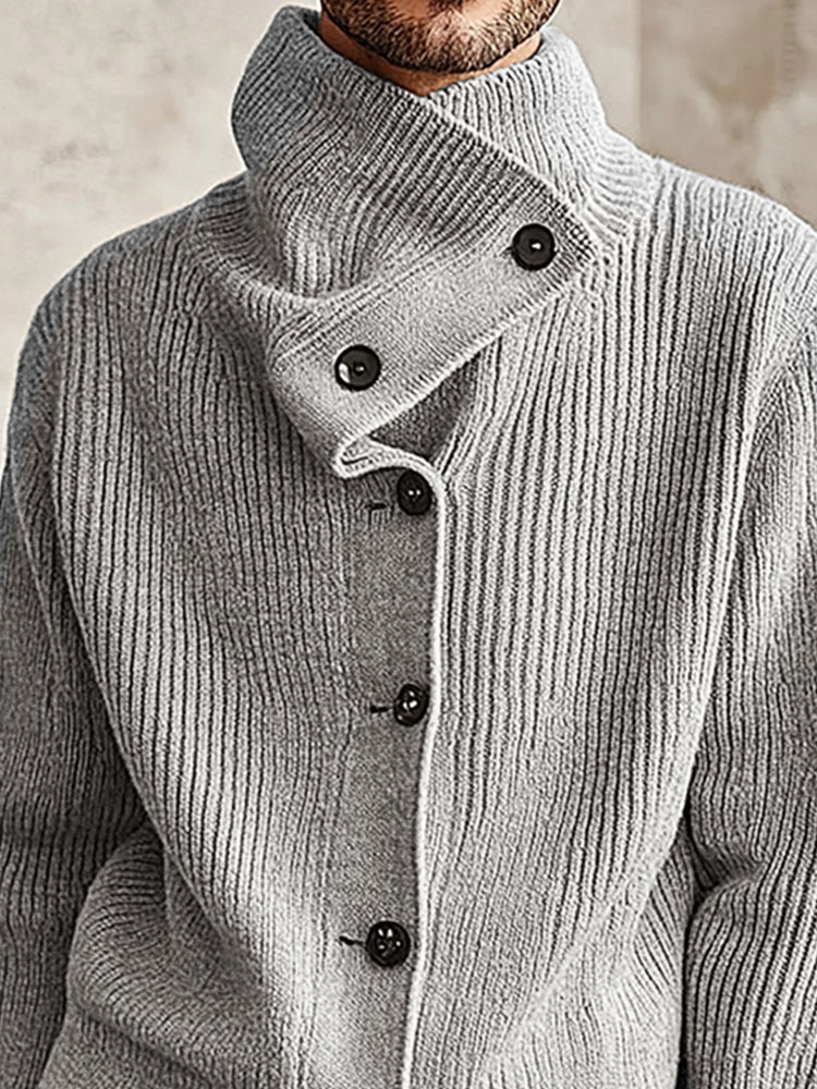 Comfy Trendy Stack collar Cardigan