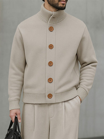 Comfort Ribbed Panel Jacket Pants Set