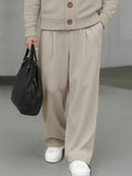 Comfort Ribbed Panel Jacket Pants Set