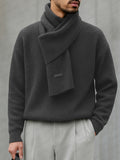Essential Simple Knit Sweater and Scarf Set