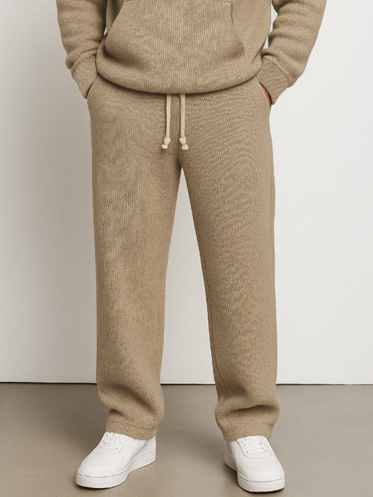 Athleisure Knit Hoodie Sweatpants Set