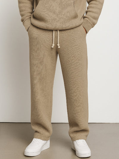 Athleisure Knit Hoodie Sweatpants Set