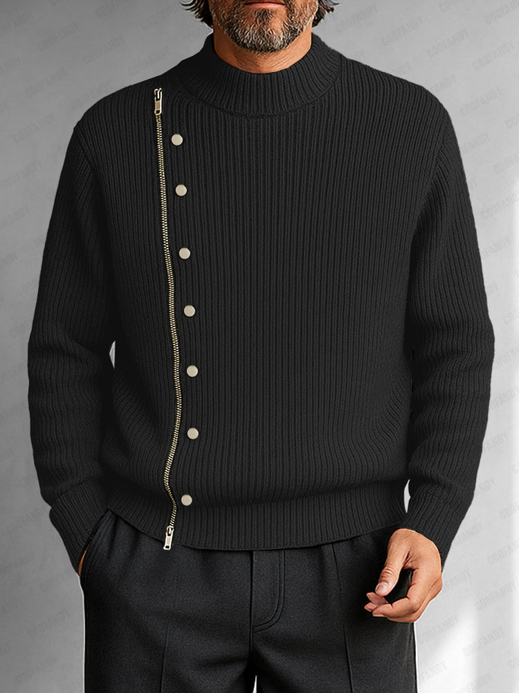 Fashion Premium Mock Neck Sweater