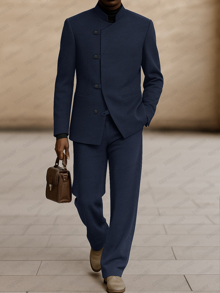 Smart Casual Minimalism 2-Piece Suit Set