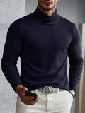Versatile Soft Cross Turtleneck Undershirt