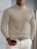 Versatile Soft Cross Turtleneck Undershirt