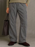 Relaxed Fit Tweed Cargo Pants