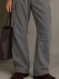 Relaxed Fit Tweed Cargo Pants