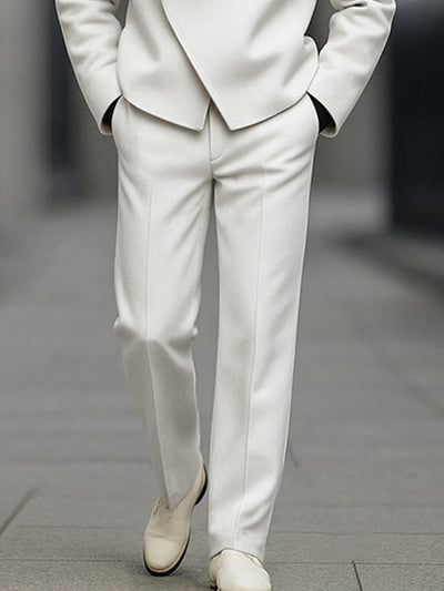 Stylish Asymmetry Design Blazer Pants Set