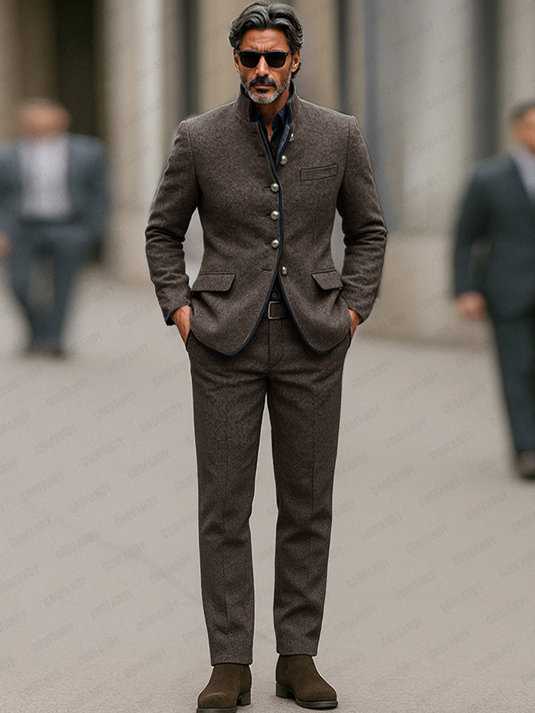 Refined Business Casual Blazer Pants Set