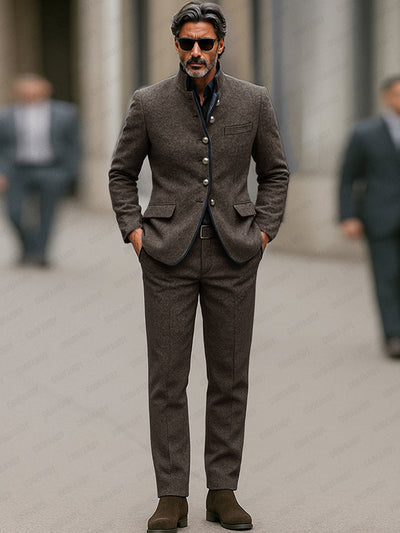 Refined Business Casual Blazer Pants Set