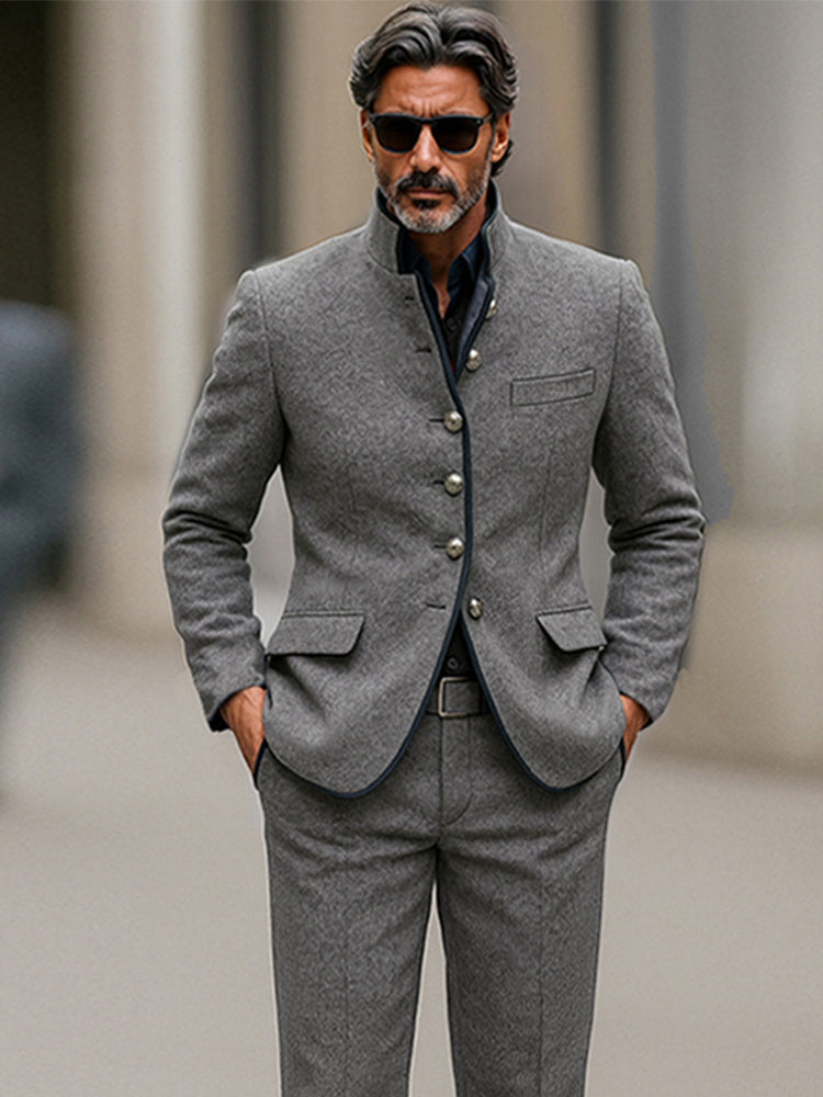 Refined Business Casual Blazer Pants Set