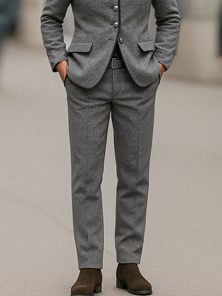 Refined Business Casual Blazer Pants Set