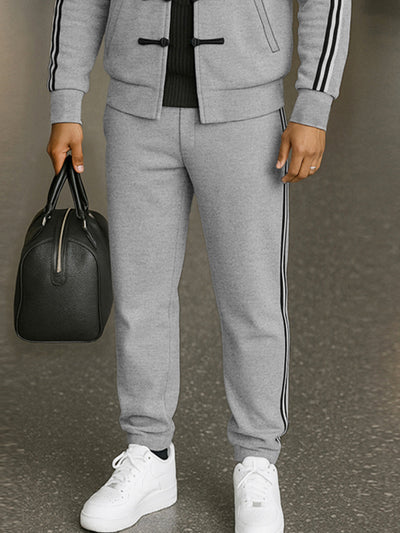 Modern Toggle Button Jacket Pants Set