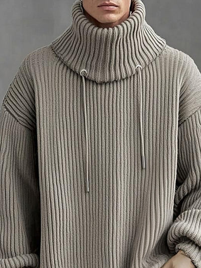 Stylish Relaxed Fit High Neck Sweater