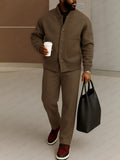Modern Casual Jacket Pants Set