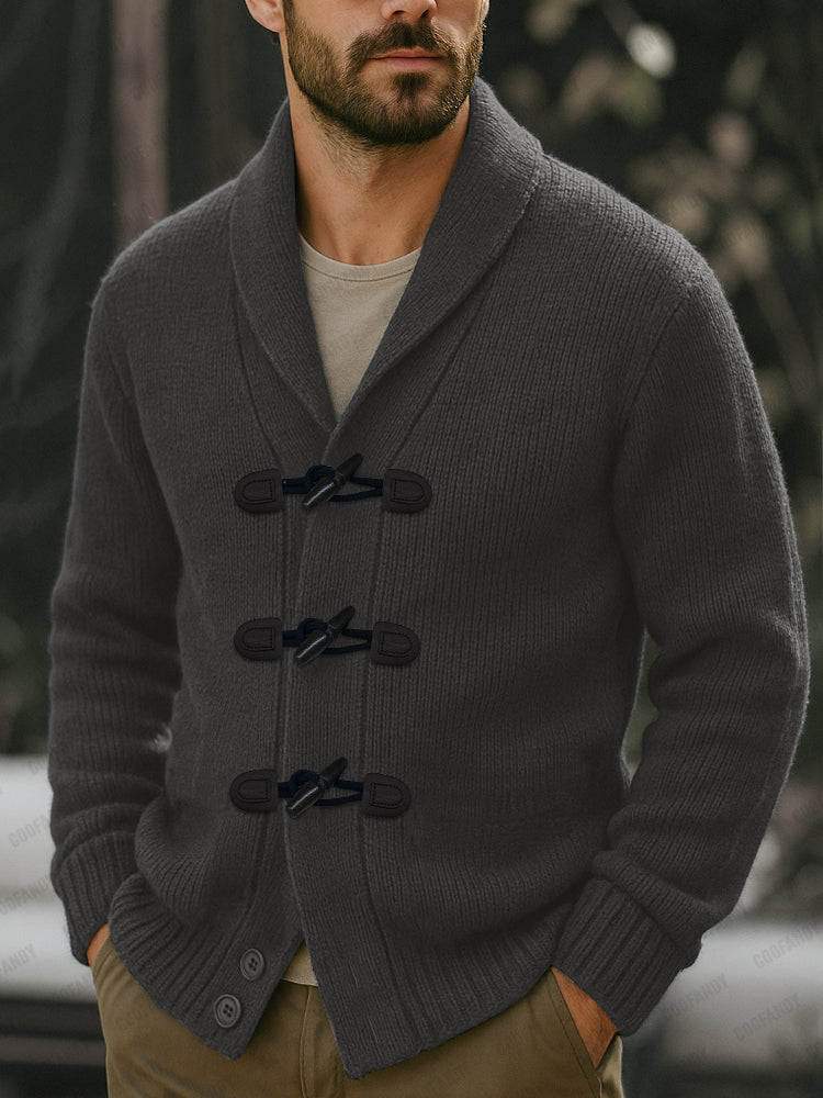 Vintage Toggle Button Knit Cardigan