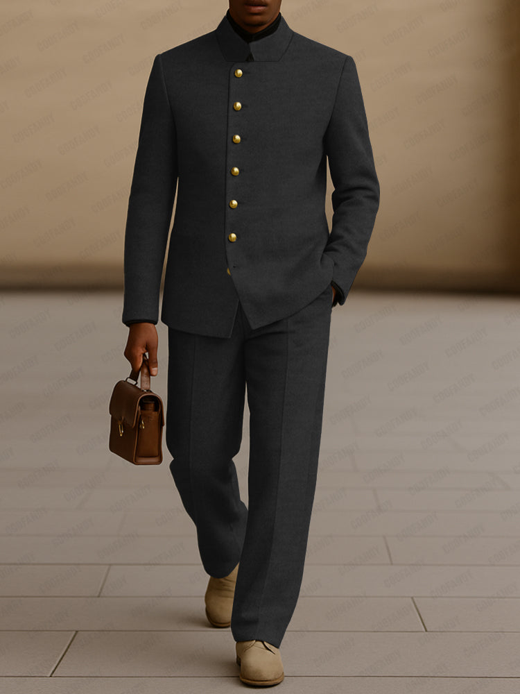 Semi Formal Tweed Blazer Pants Set