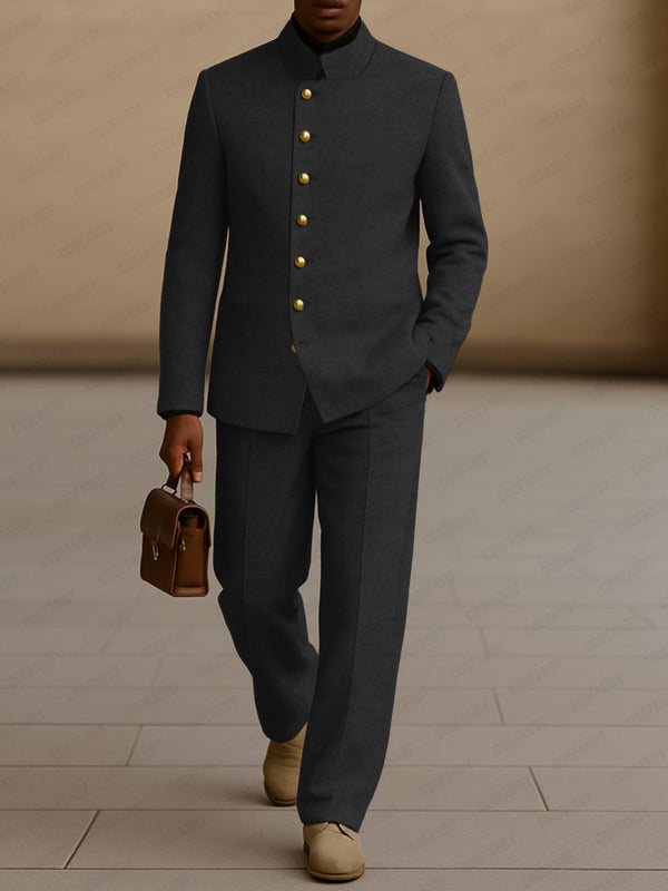 Semi Formal Tweed Blazer Pants Set