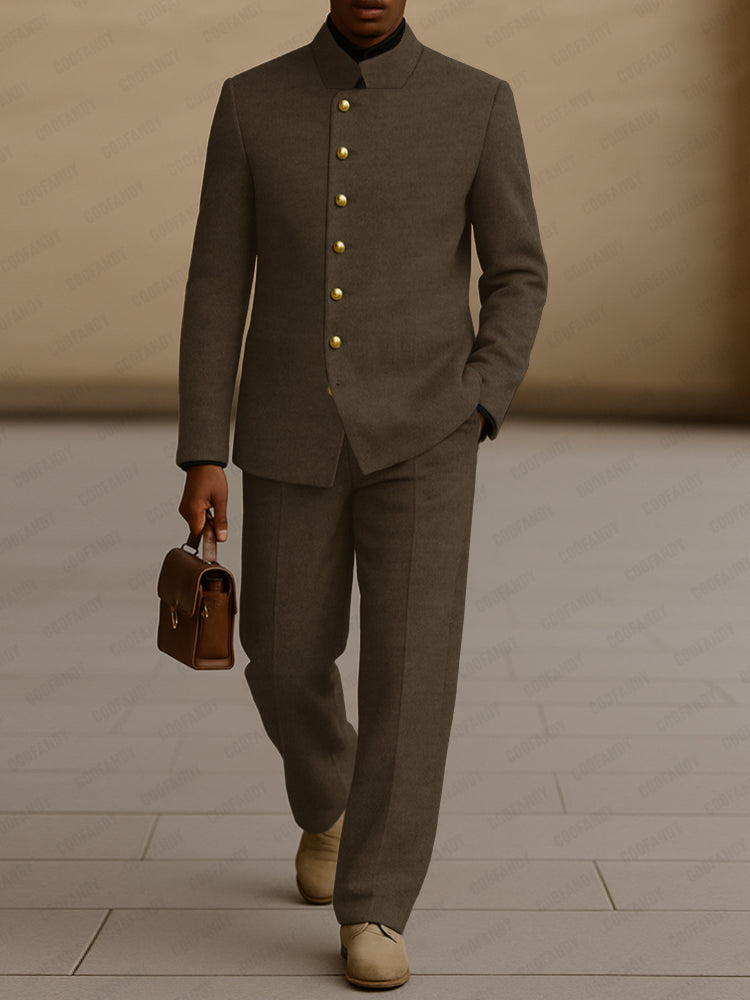 Semi Formal Tweed Blazer Pants Set