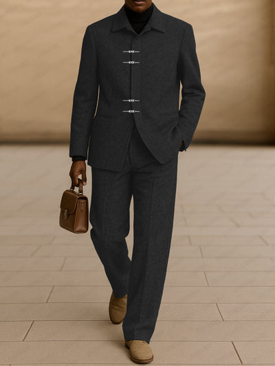 Modern Fit Tweed Blazer Pants Set