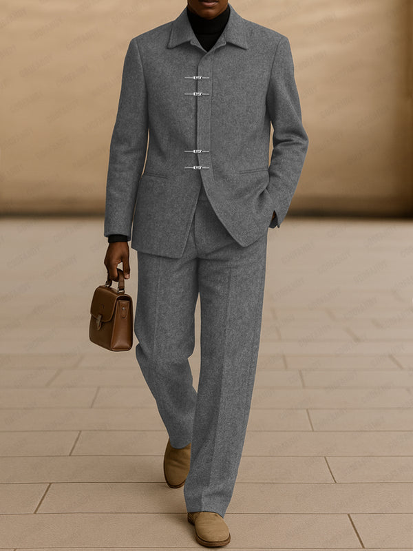 Modern Fit Tweed Blazer Pants Set