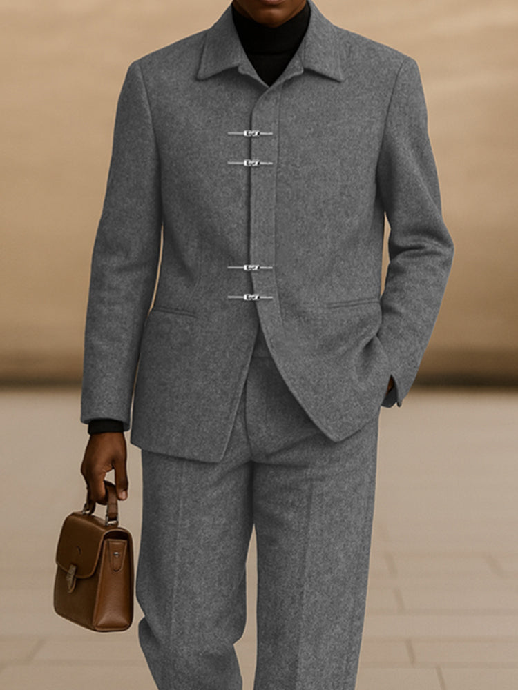 Modern Fit Tweed Blazer Pants Set