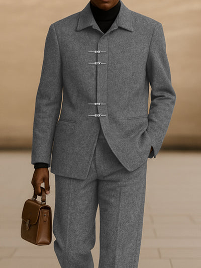 Modern Fit Tweed Blazer Pants Set