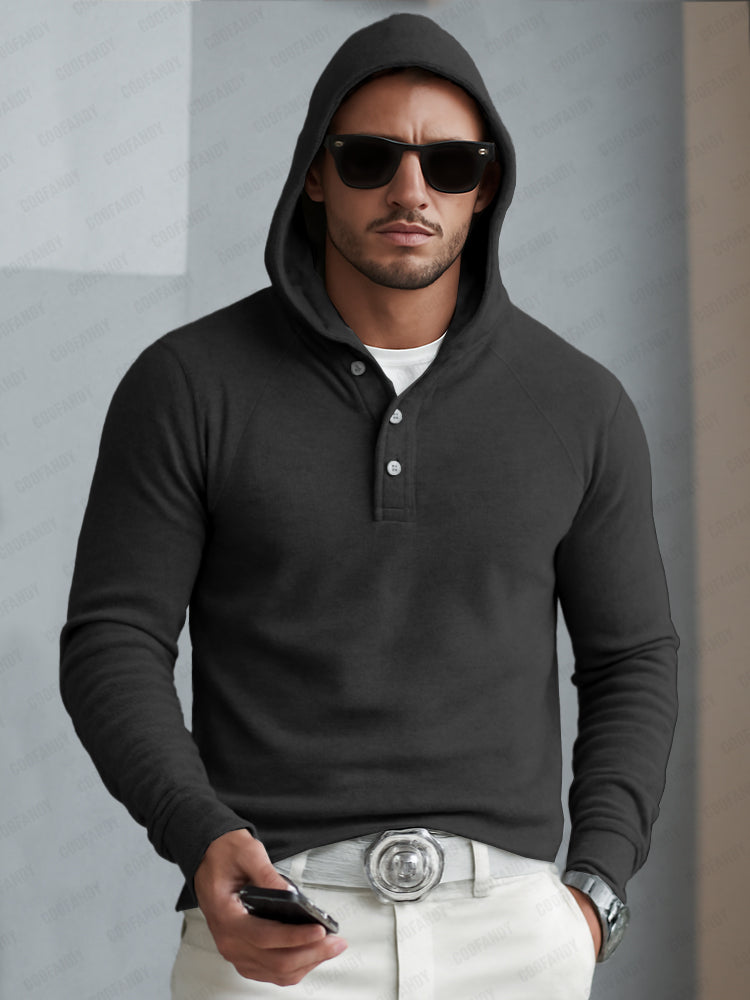 Timeless Design Half-Button Hoodie