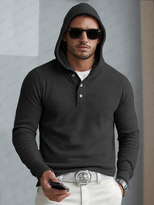 Timeless Design Half-Button Hoodie
